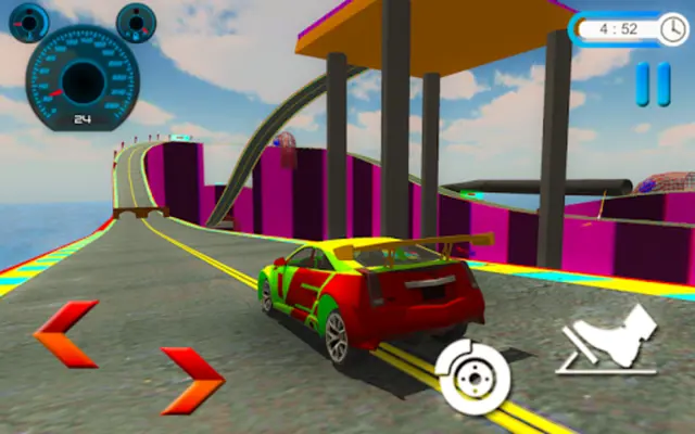 Impossible Ramp Car Stunts Racing android App screenshot 0