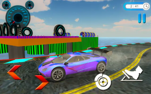 Impossible Ramp Car Stunts Racing android App screenshot 1