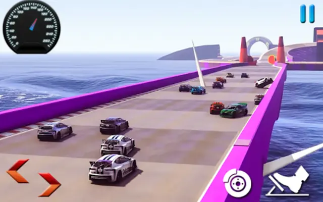 Impossible Ramp Car Stunts Racing android App screenshot 3